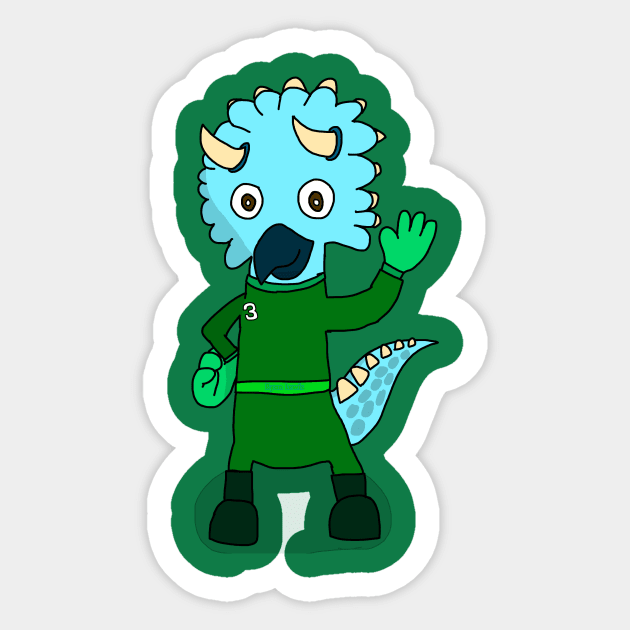 NASCAR Triceratops Sticker by RyanLewis